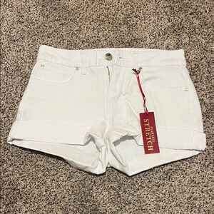 White Denim Shorts